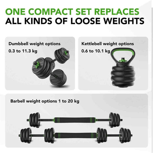 Tunturi Barbell/Dumbbell Set 20 kg,Vin
