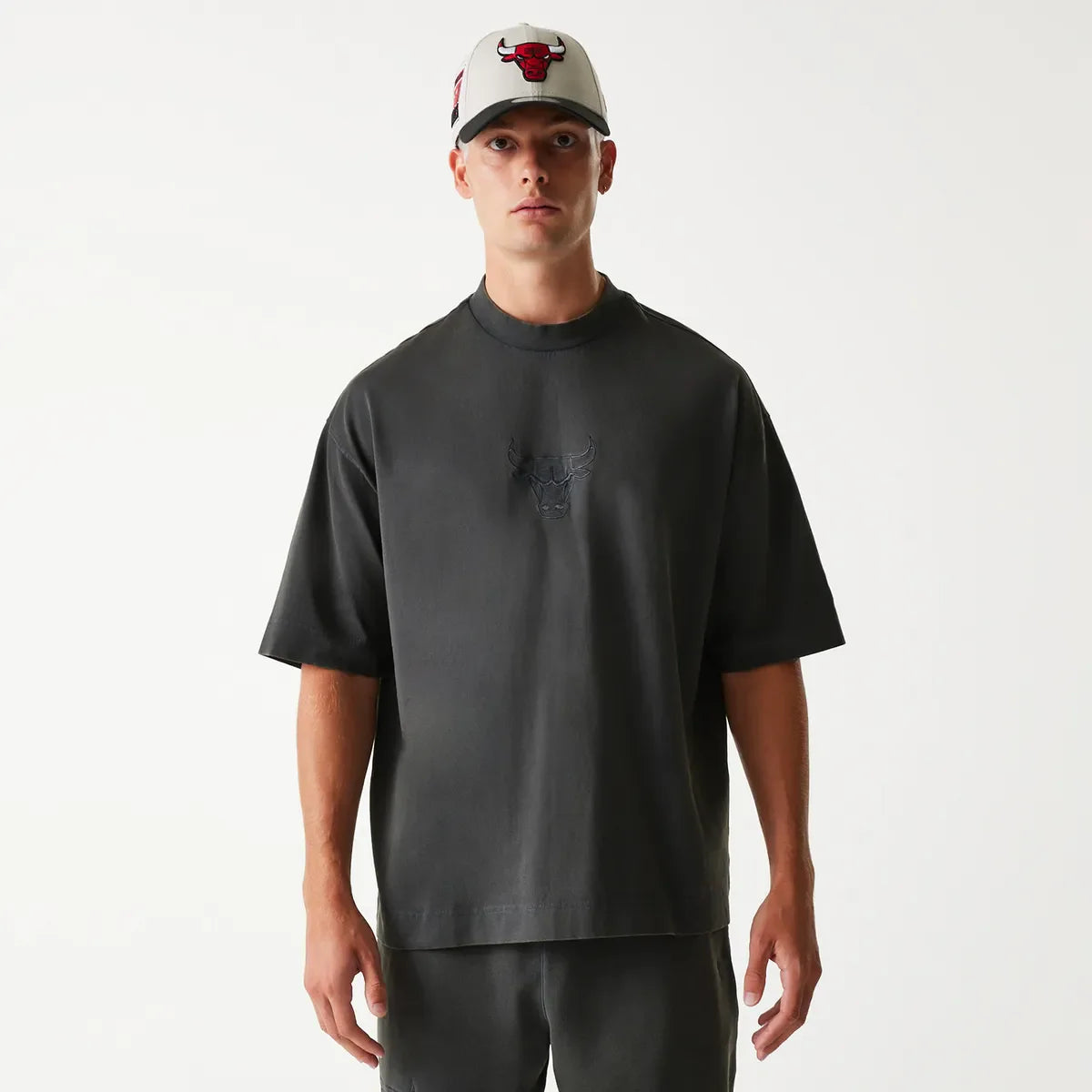 New Era NBA WASHED BOX TEE CHIBUL Whg