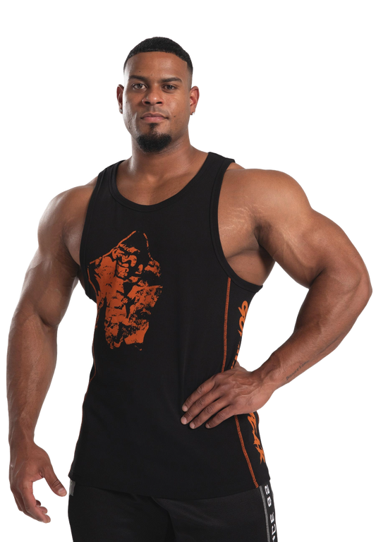 Gorilla Wear Monterey Tank Top, black/orange