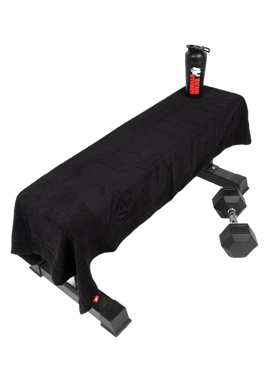 Gorilla Wear Large Towel, black