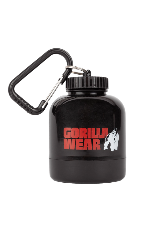 Gorilla Wear Supplement Funnel Keychain, black