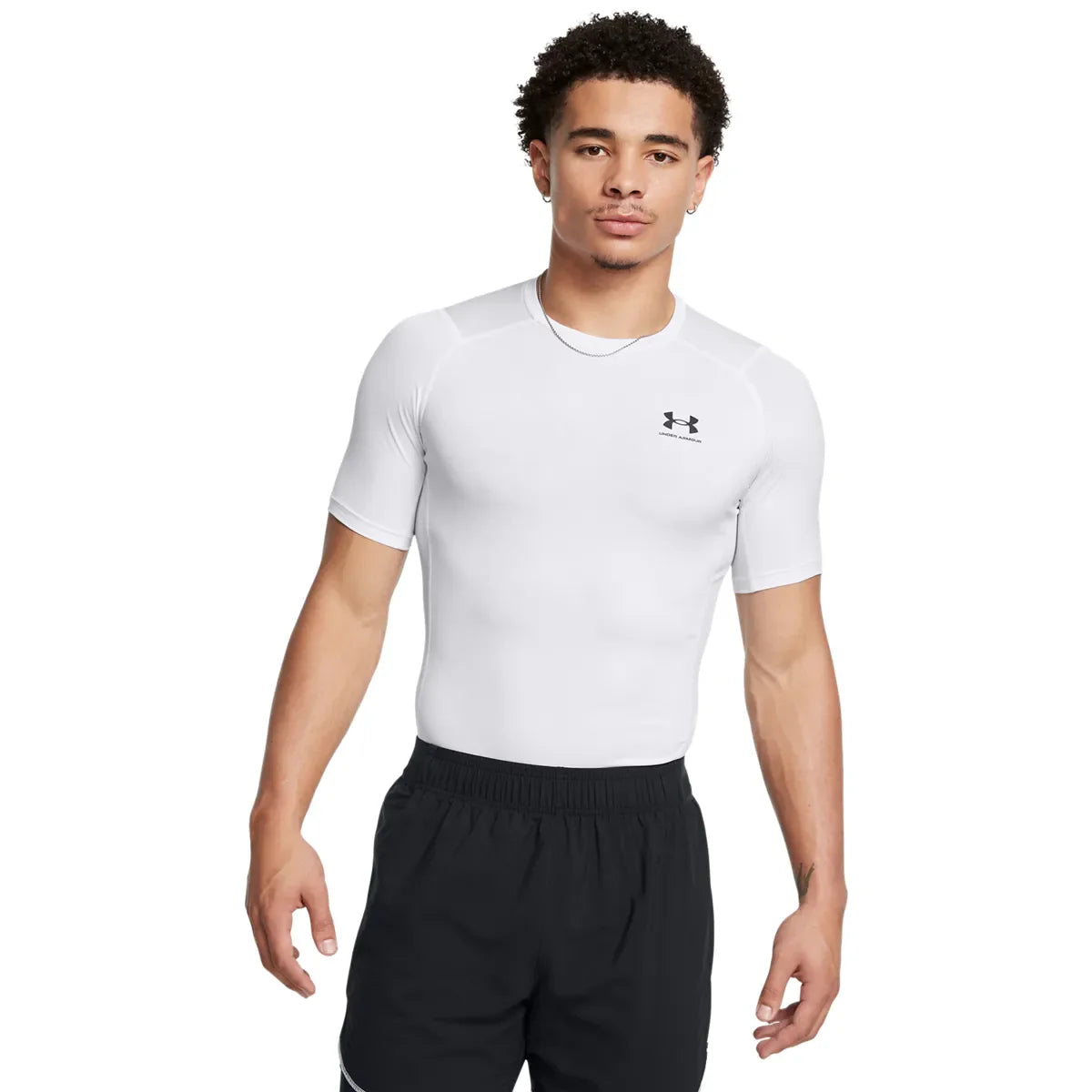 Under Armour UA HG Armour Comp SS White