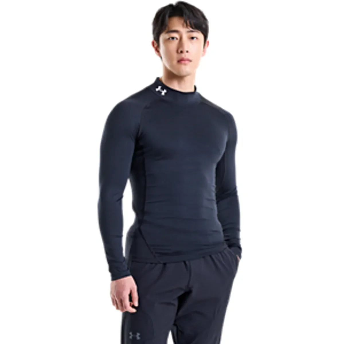Under Armour UA HG Armour Comp Mock LS Black
