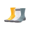 Under Armour UA Perf Tech Nov 3pk Crew Jasper Blue