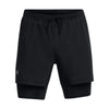 Under Armour UA LAUNCH 5'' 2-IN-1 SHORTS Black