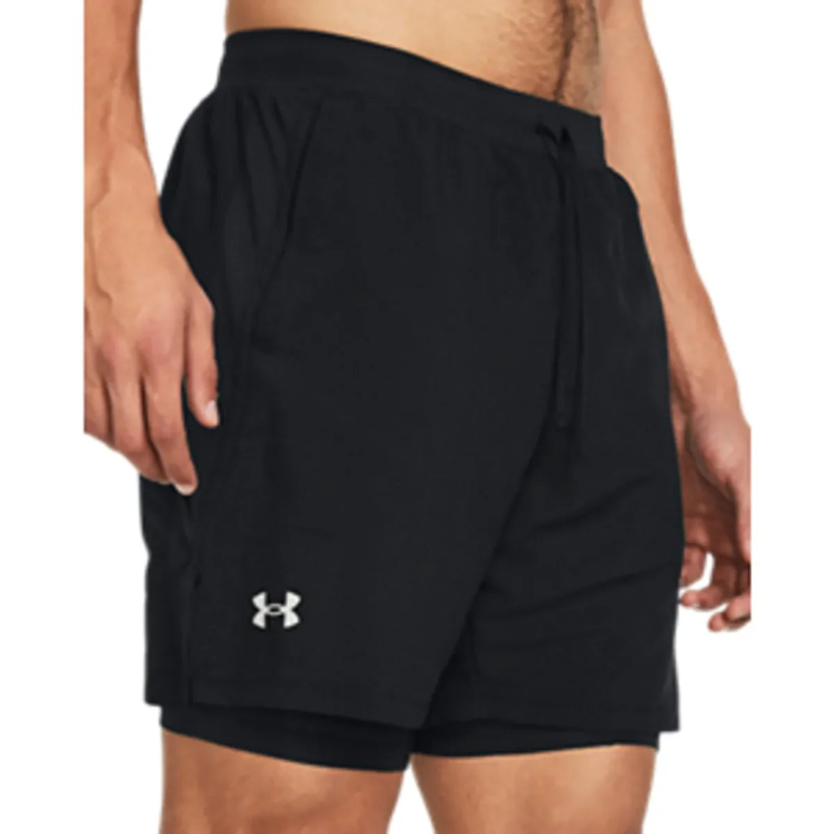 Under Armour UA LAUNCH 7'' 2-IN-1 SHORTS Black