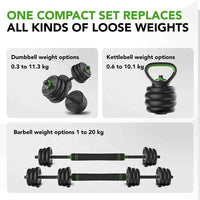 Tunturi Barbell/Dumbbell Set 20 kg,Vin