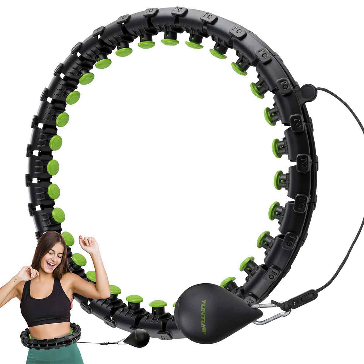 Tunturi Adj. Hula Hoop, L, incl weight