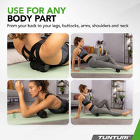 Tunturi Vibrating Duo Massage Roller Black