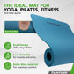 Tunturi Yoga Mat 8MM (Petrol Blue) Blue