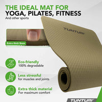 Tunturi Yoga Mat 8MM (Army Green) Army