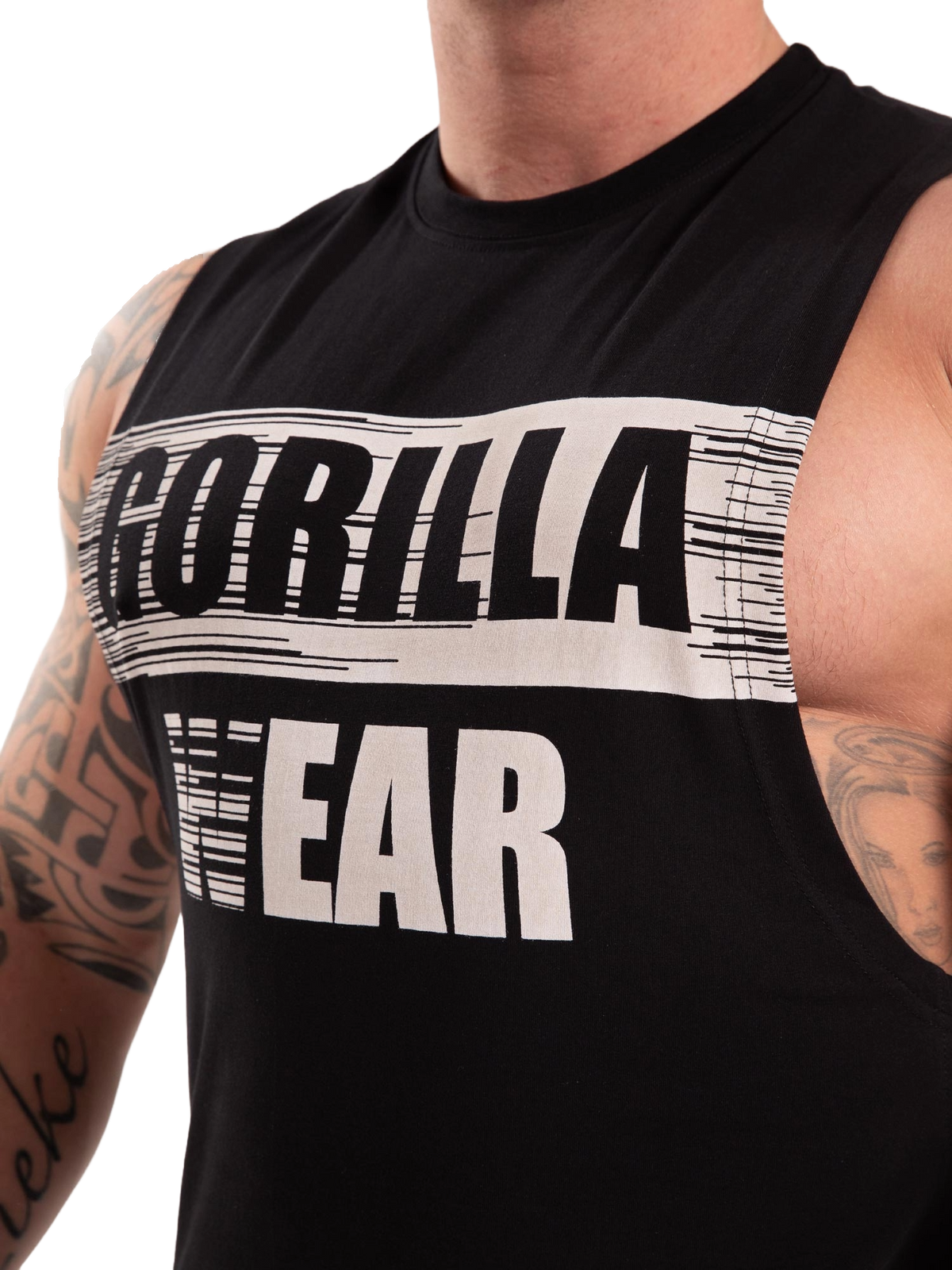Gorilla Wear Lopez Drop Armhole Tank Top, black