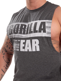 Gorilla Wear Lopez Drop Armhole Tank Top, dark grey melange