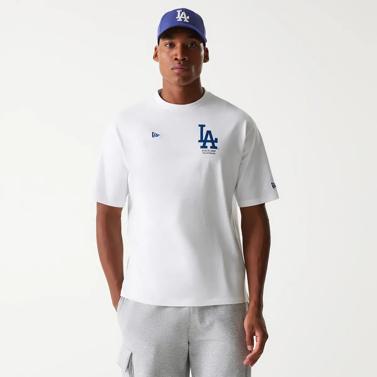 New Era MLB BASEBALL GRPHC OS TEE LOS Whi