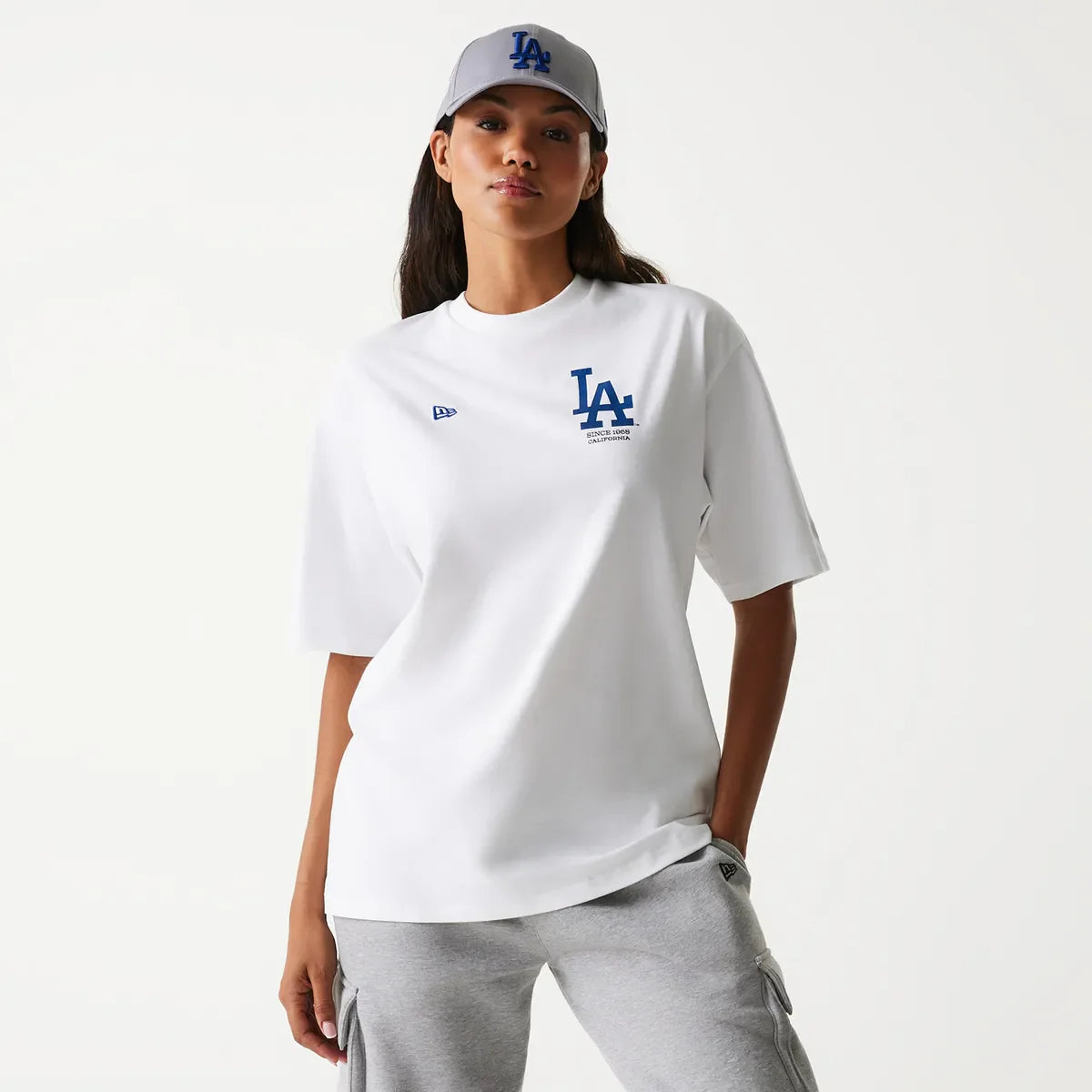 New Era MLB BASEBALL GRPHC OS TEE LOS Whi