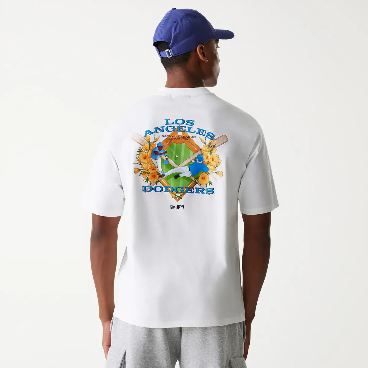 New Era MLB BASEBALL GRPHC OS TEE LOS Whi