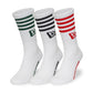 New Era NE STRIPE CREW SOCK 3PK NEWER Whi