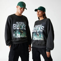 New Era NBA WASHED GRPHC OS CREW MILB Whg