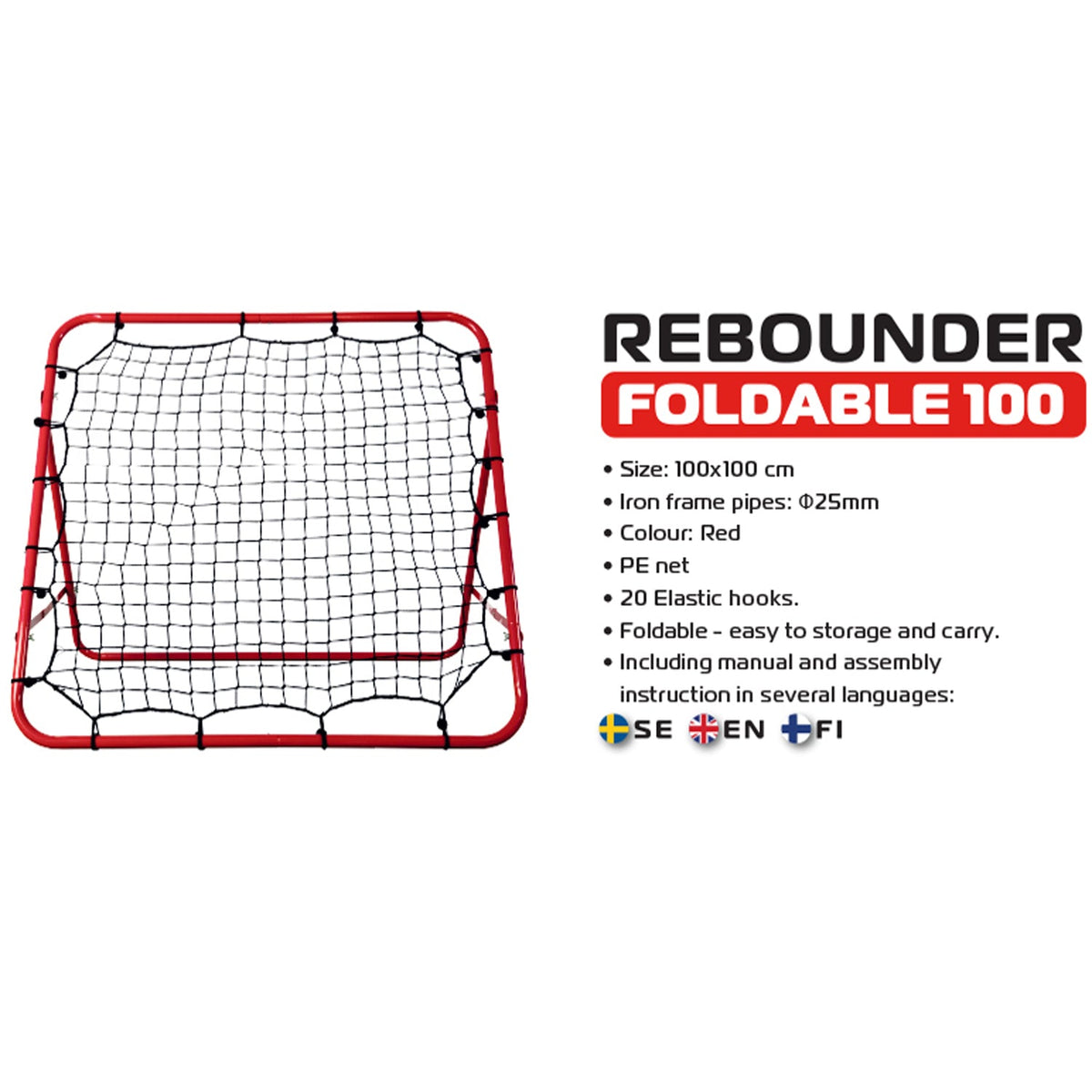 SportMe Rebounder Fotboll 100*100cm