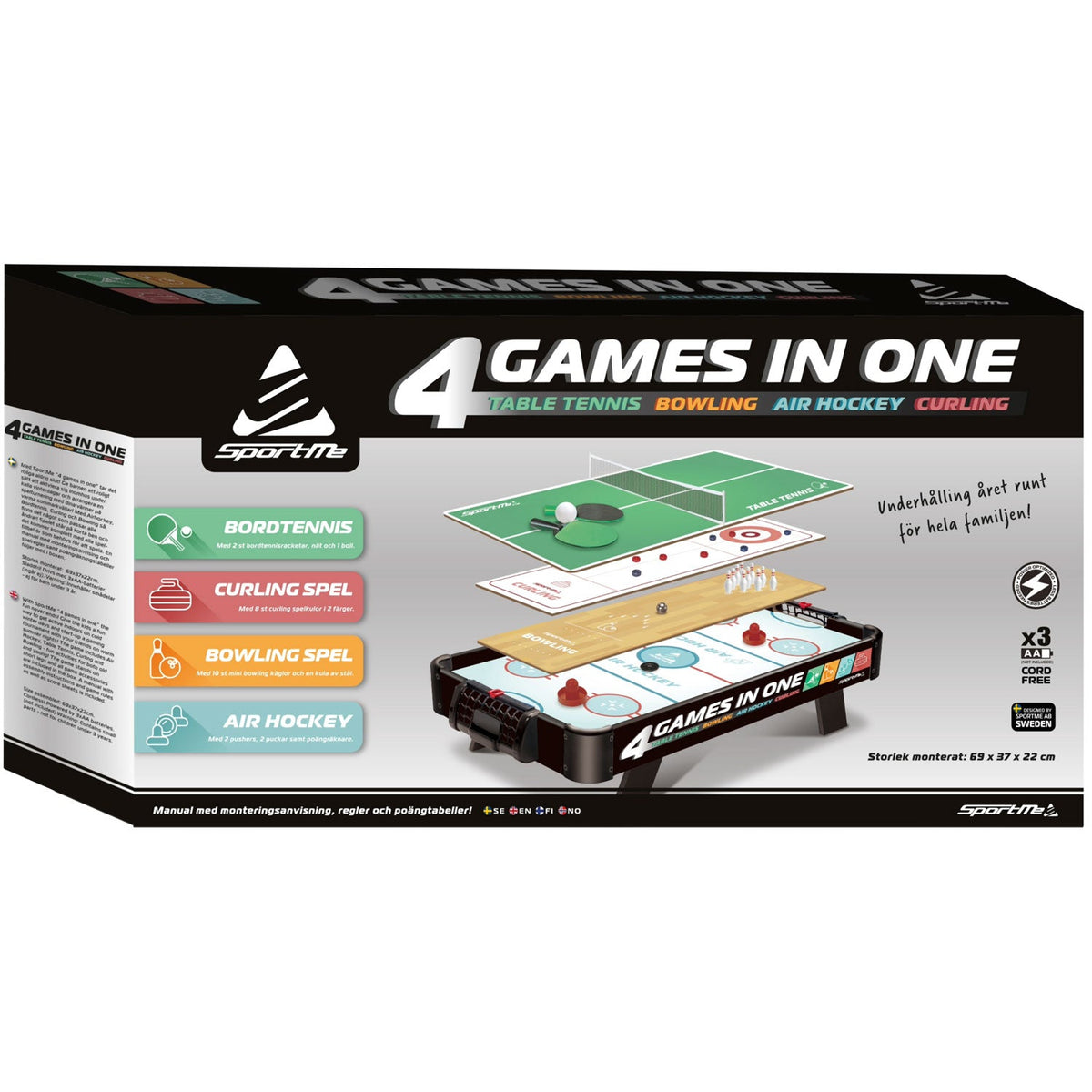 SportMe Bordspel 4 i 1