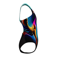 Speedo Girls Digital Placement Powerback Blue