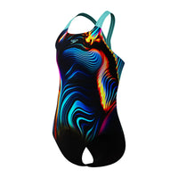 Speedo Girls Digital Placement Powerback Blue