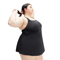 Speedo Womens Swim Dress (+) Black