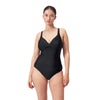 Speedo Solid Cross Knot Swimsuit Black