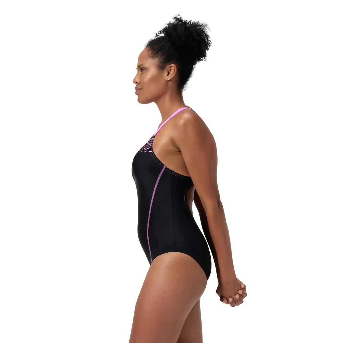 Speedo Womens Medley Logo 1 Piece Purple