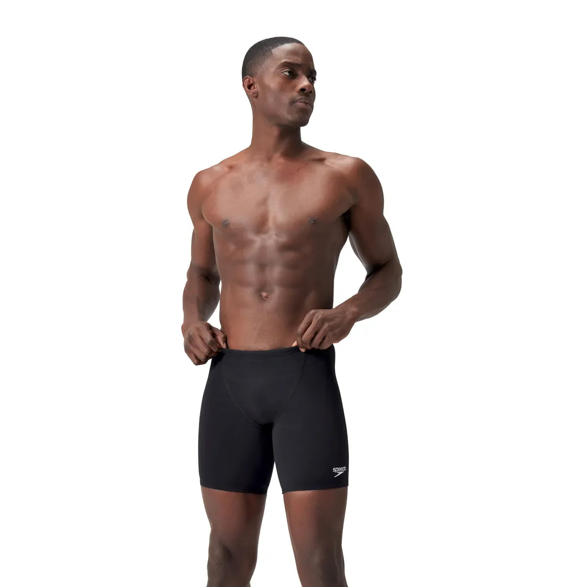 Speedo Mens Endurance + V-Cut Mid Jammer Black