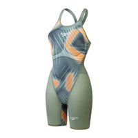 Speedo Fastskin LZR Pure Valor 2.0 Closedback Kneeskin Green/Orange