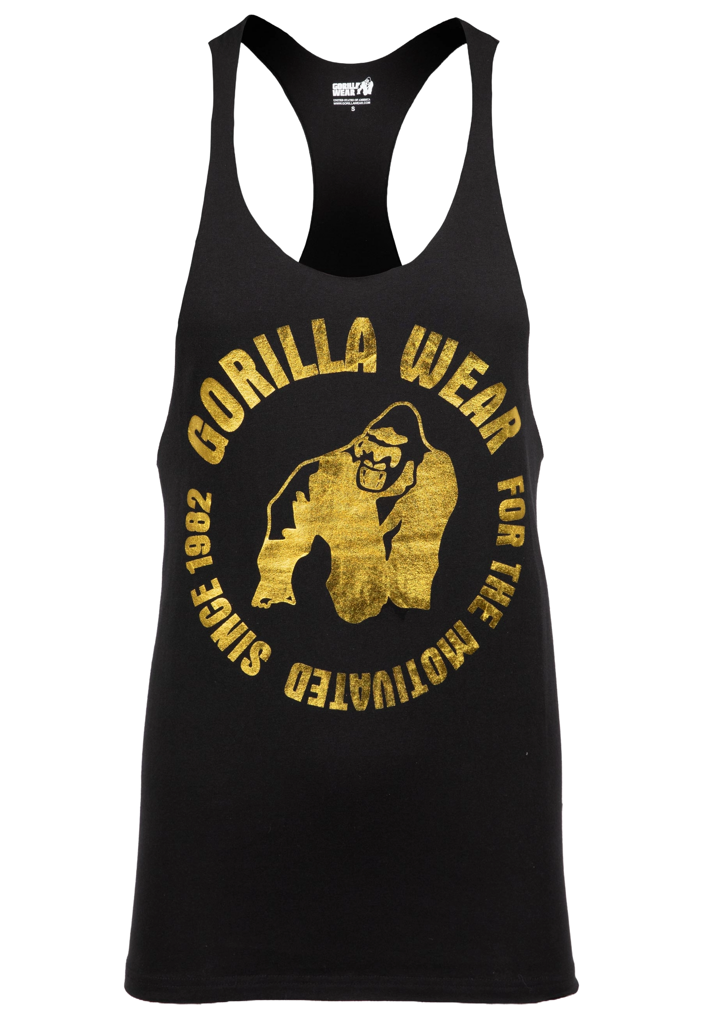 Gorilla Wear Melrose Stringer, black gold