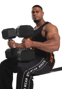 Gorilla Wear Monterey Tank Top, black/orange