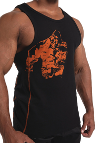 Gorilla Wear Monterey Tank Top, black/orange