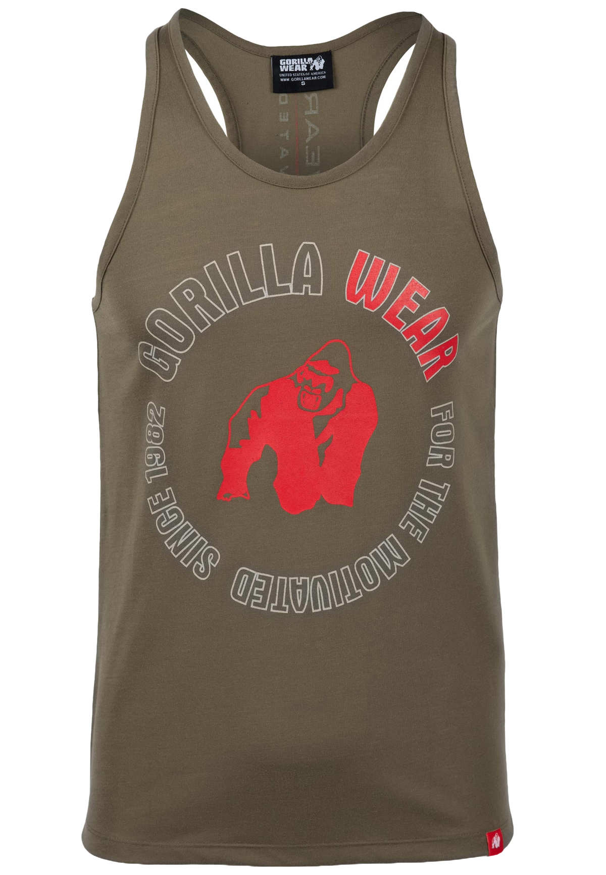 Gorilla Wear Lafayette Racerback Tank Top, army green