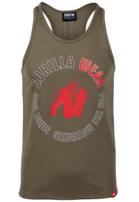 Gorilla Wear Lafayette Racerback Tank Top, army green