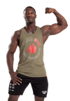 Gorilla Wear Lafayette Racerback Tank Top, army green