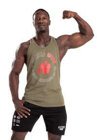 Gorilla Wear Lafayette Racerback Tank Top, army green