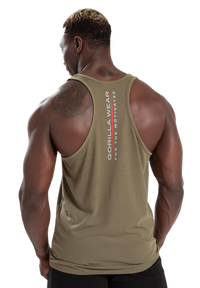 Gorilla Wear Lafayette Racerback Tank Top, army green