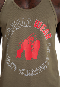 Gorilla Wear Lafayette Racerback Tank Top, army green