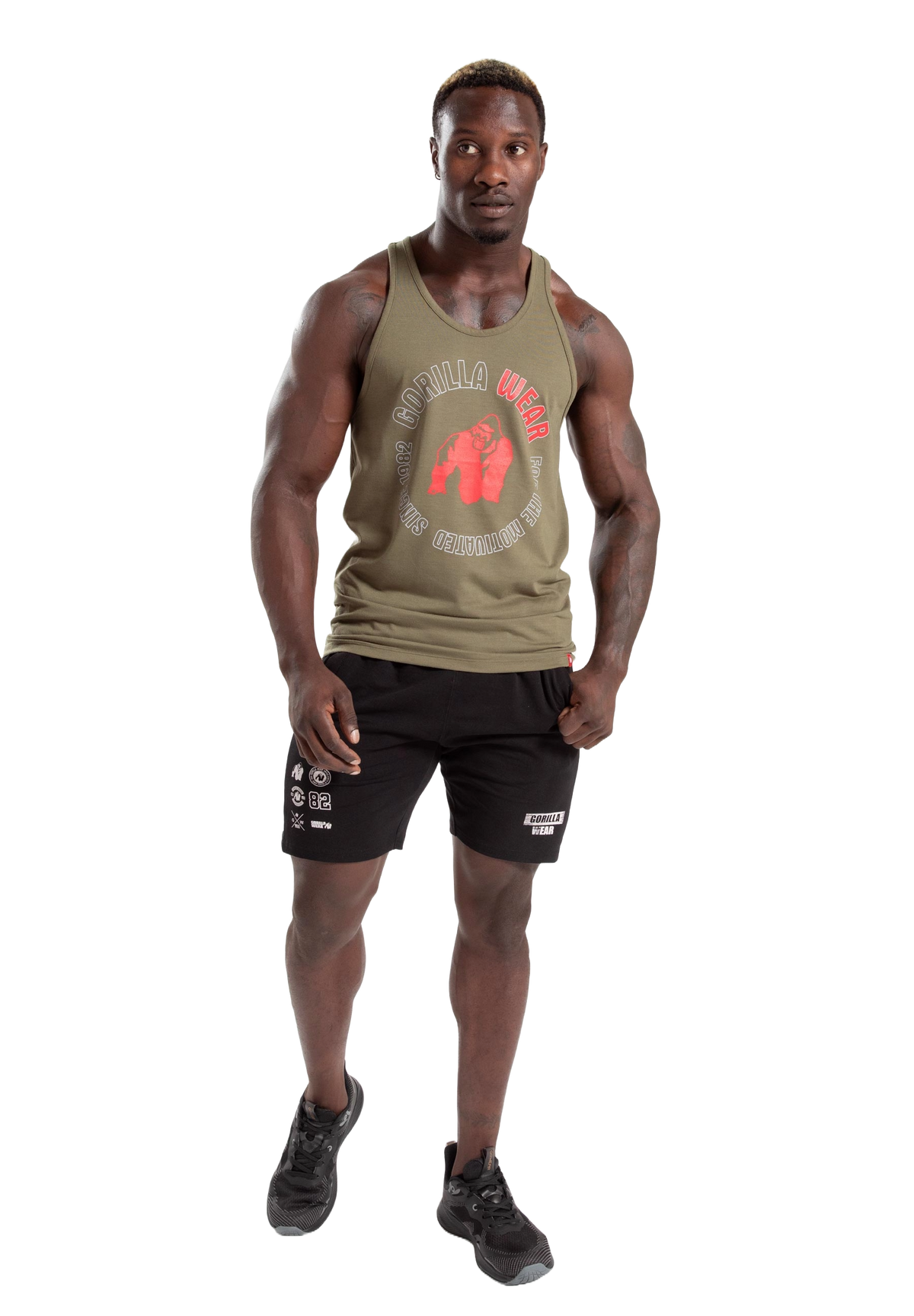Gorilla Wear Lafayette Racerback Tank Top, army green
