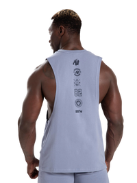 Gorilla Wear Lopez Drop Armhole Tank Top, stonewash blue