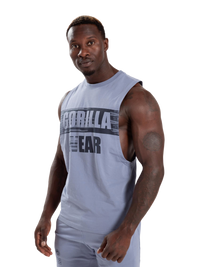 Gorilla Wear Lopez Drop Armhole Tank Top, stonewash blue