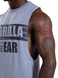 Gorilla Wear Lopez Drop Armhole Tank Top, stonewash blue