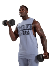 Gorilla Wear Lopez Drop Armhole Tank Top, stonewash blue