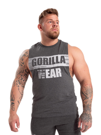 Gorilla Wear Lopez Drop Armhole Tank Top, dark grey melange