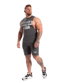 Gorilla Wear Lopez Drop Armhole Tank Top, dark grey melange