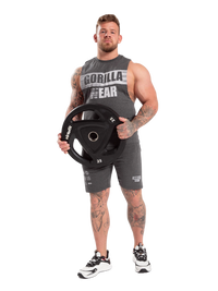 Gorilla Wear Lopez Drop Armhole Tank Top, dark grey melange