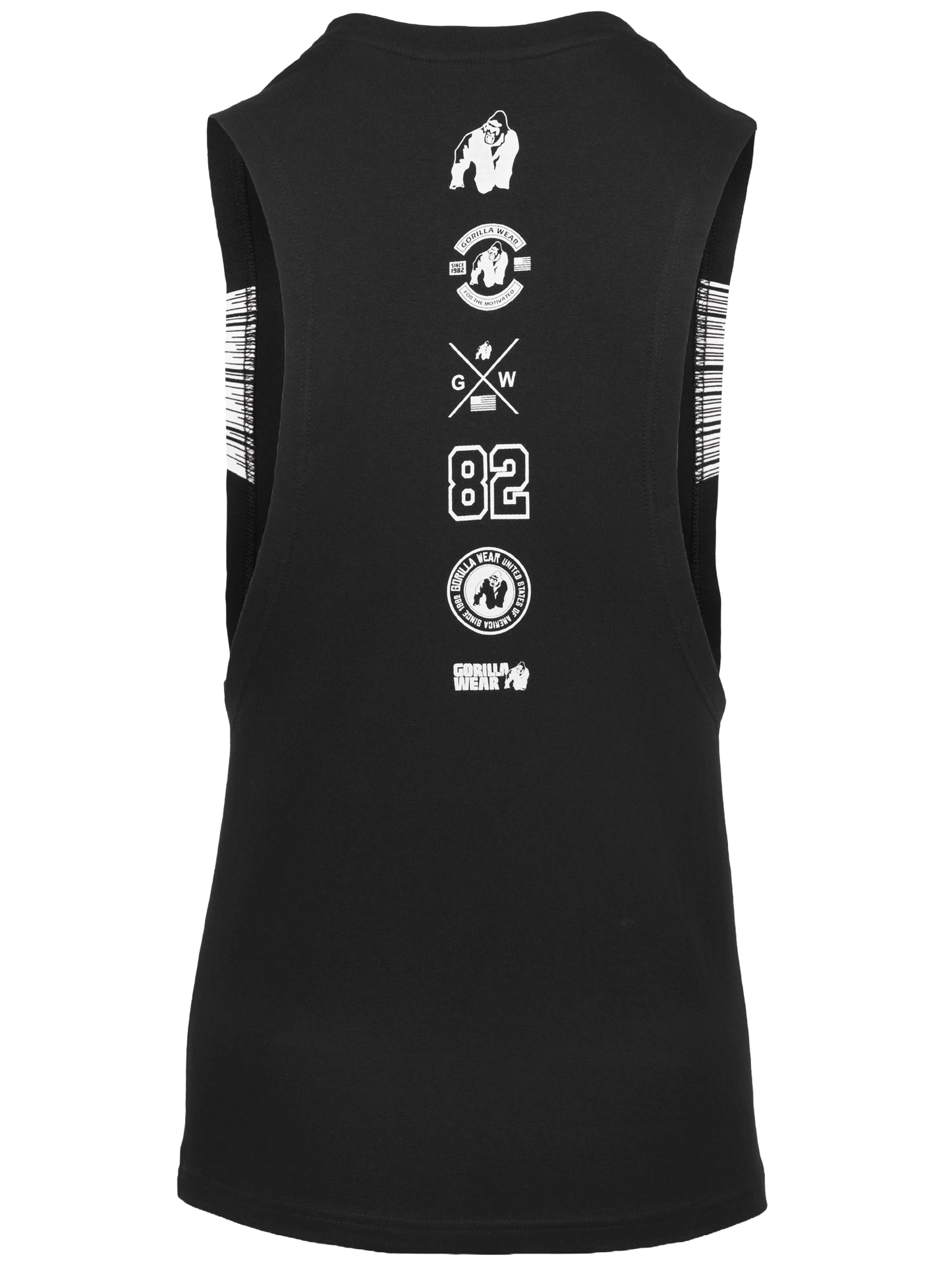 Gorilla Wear Lopez Drop Armhole Tank Top, black