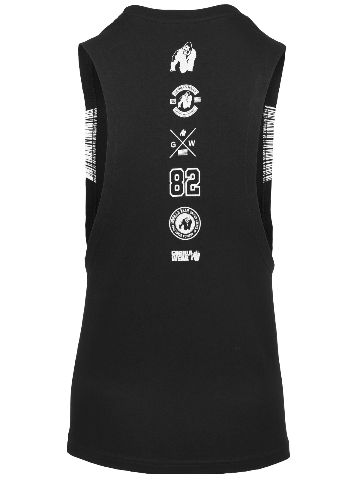 Gorilla Wear Lopez Drop Armhole Tank Top, black